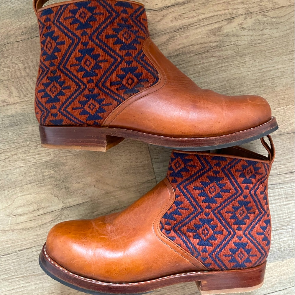 Teysha handmade custom leather boots size 38